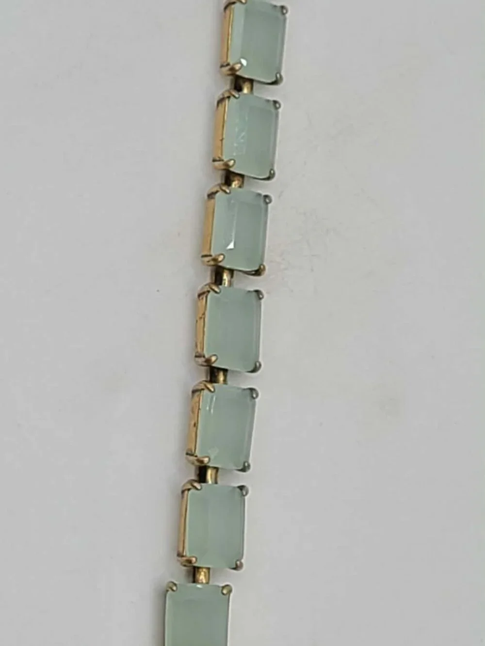 J Crew Light Aqua Gold Tone Bracelet